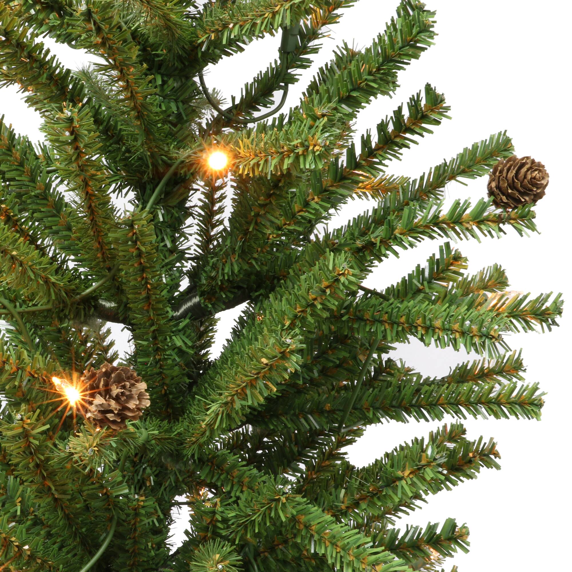 6 Pack: 3ft. Pre-Lit Fir Artificial Christmas Tree in Burlap Base, Clear Lights